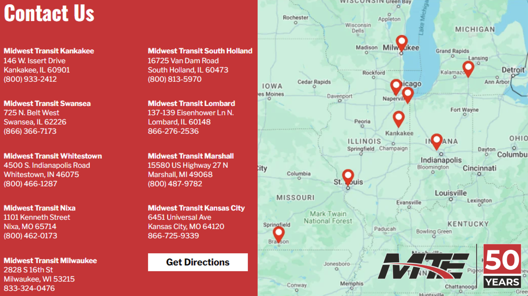 Midwest Transit Contact Block